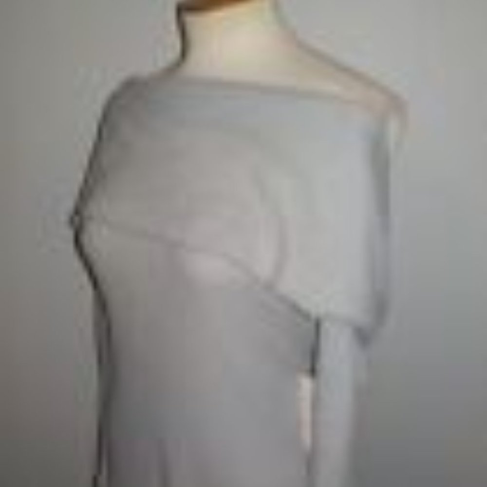 FREE PEOPLE -WE THE FREE MS SIZE LARGE CLOUD GRAY SNOWBUNNY OFF THE SHOULDER TOP - Picture 6 of 9